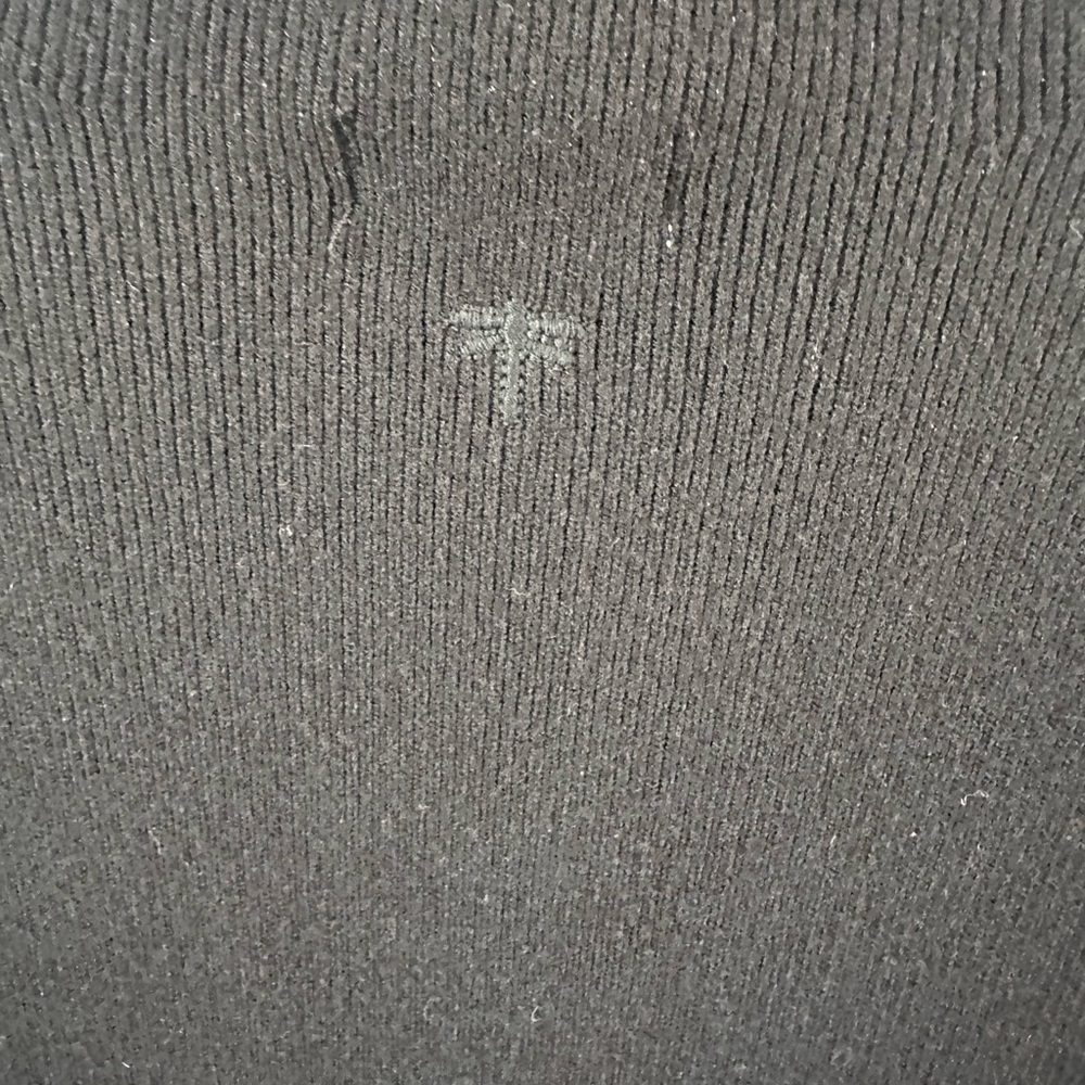 NWT Tyler Boe Black Dress with Faux Fur Cuffs - Picture 6 of 8